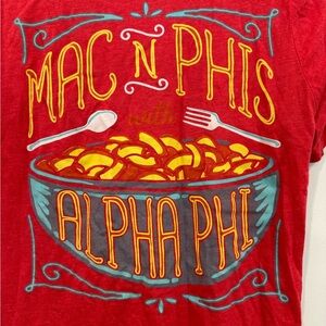 Alpha Phi philanthropy shirt mac n phis